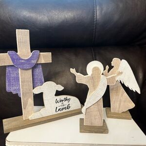 Rustic Nativity Scene Decor Easter decor